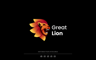 Great Lion Gradient Logo Style