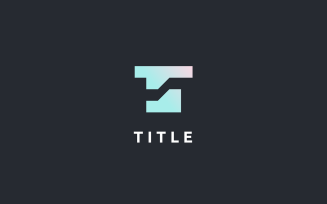 Minimal Edgy T Shades Monogram Logo