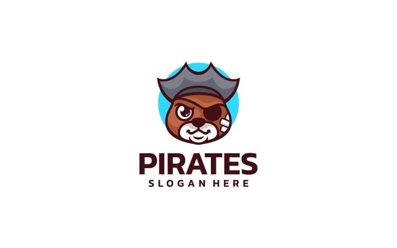 Pirates Mascot Cartoon Logo Logo Template