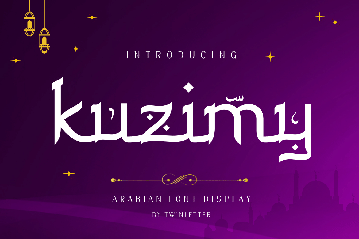 Introducing kuzimy Arabic style font.