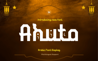 Ahuta Arabic display style font