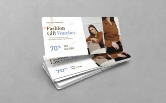 Fashion Gift Voucher PSD Design Templates