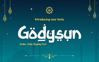 Godysun Arabic style font