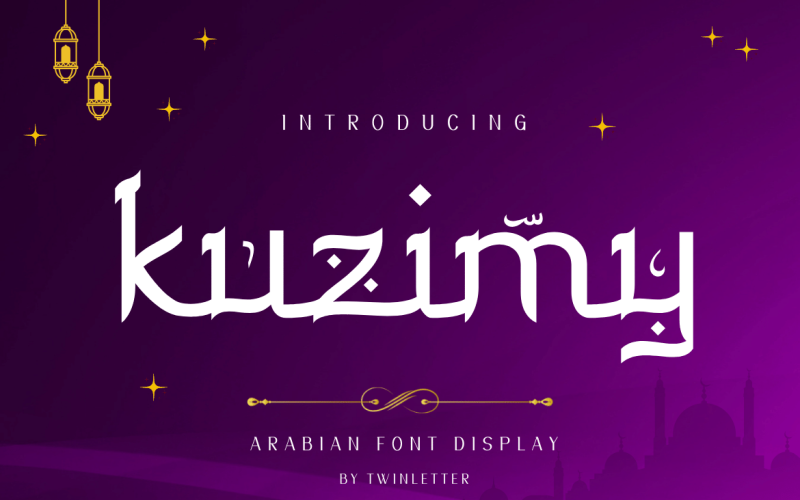 Introducing kuzimy Arabic style font. Font