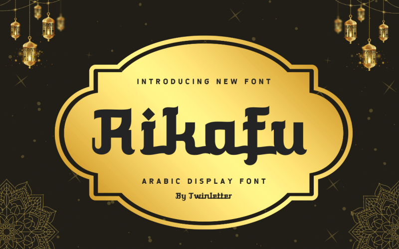 Introducing Rikafu Arabic style font Font