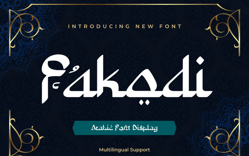 Introducing the Fakodi Arabic style font Font