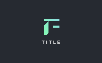 Minimal Lite F Shading Green Tone Logo