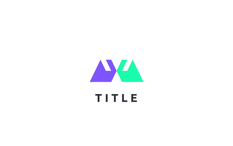 Minimal Lite M Productivity Flat Logo Logo Template