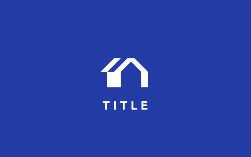 Minimal Lite Property House Home Solid Logo Logo Template