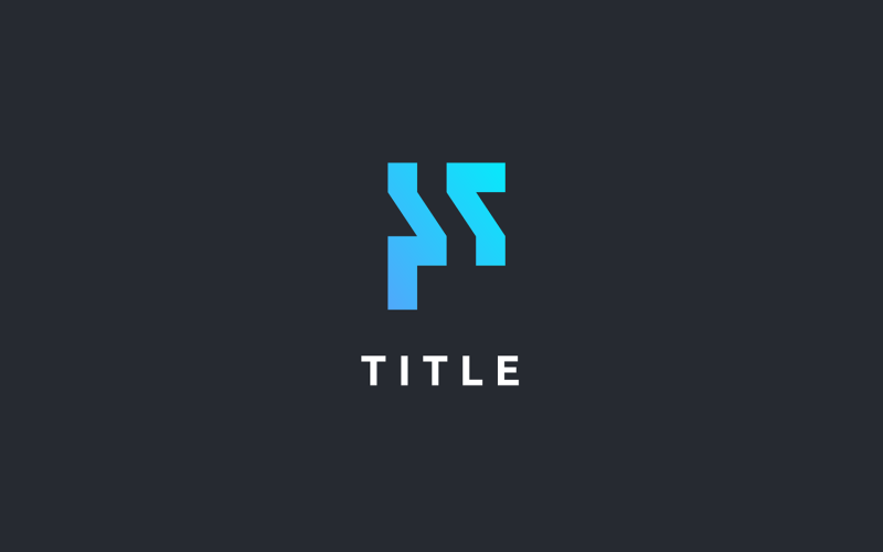 Minimal Lite PS SP Flat Monogram Logo Logo Template