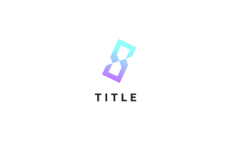Minimal Lite Time Hourglass Productivity Shade Logo