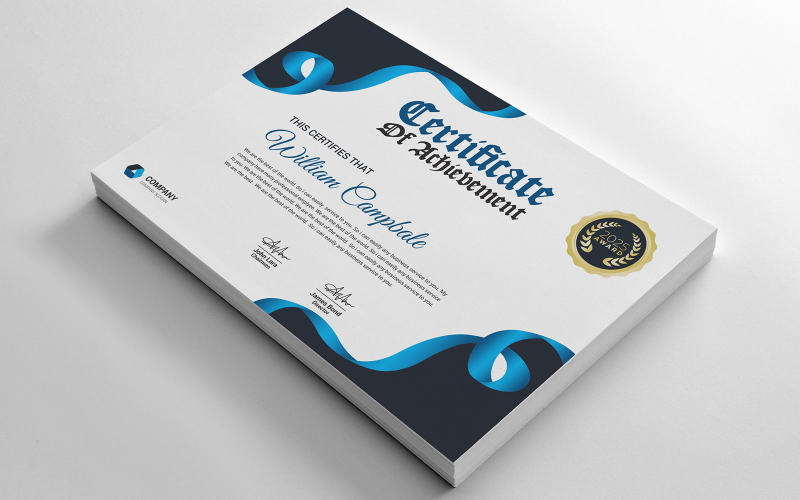 Achievement Certificate_Vol_003 Certificate Template