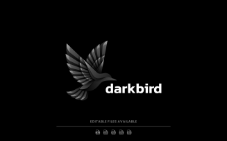 Dark Bird Gradient Logo Style