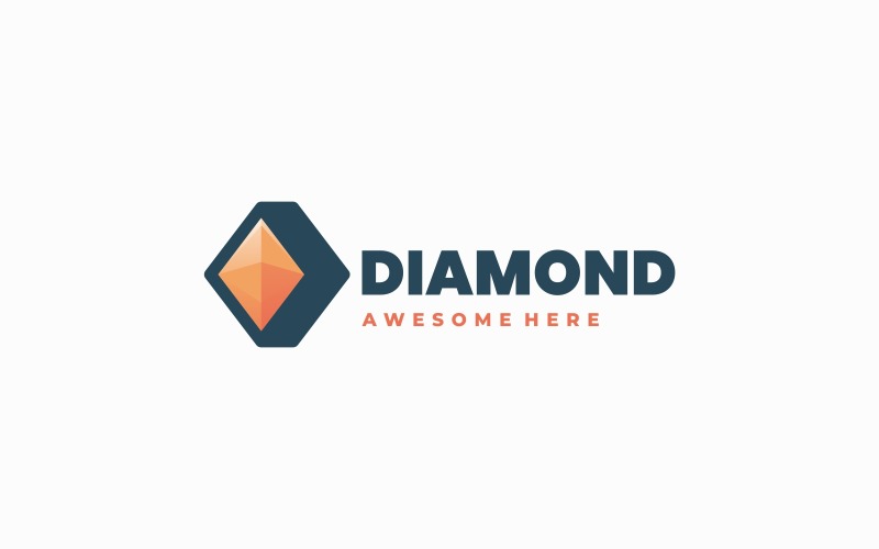 Diamond Simple Logo Style Logo Template