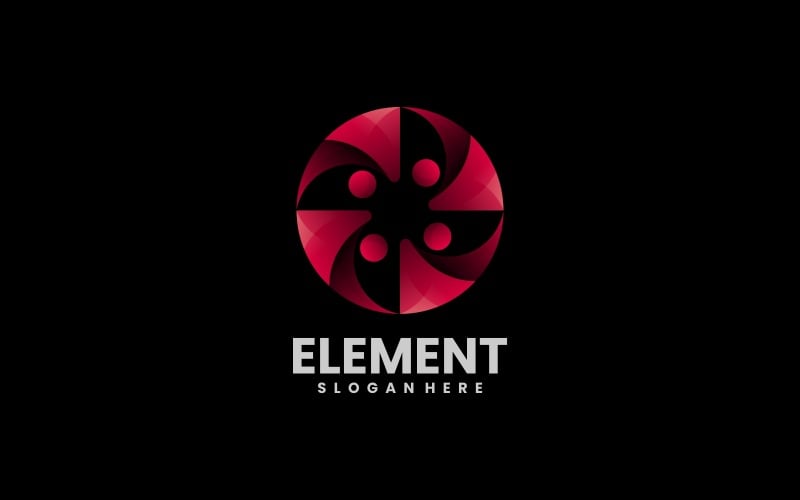 Element Gradient Logo Design Logo Template