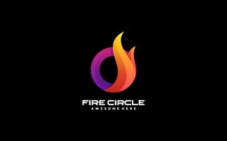 Fire Circle Gradient Logo