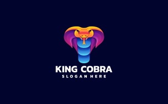 King Cobra Gradient Colorful Logo