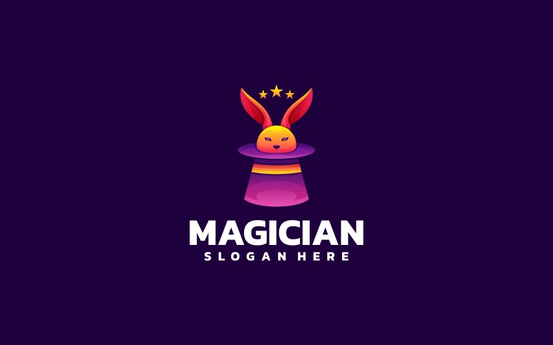 Magician Gradient Colorful Logo Logo Template