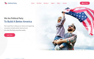 Political Party - Political Candidate Bootstrap Website Template