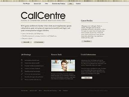 Call Center Website Template #23967 by WT Website Templates