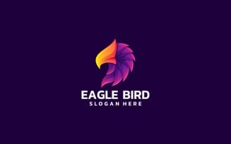 Eagle Bird Color Gradient Logo Style