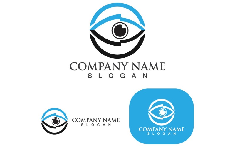 Eye Care Vector Logo Design V8 Logo Template
