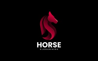 Horse Color Gradient Logo