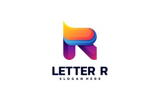 Letter R Gradient Colorful Logo