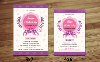 Mothers Day Invitation Corporate Identity Template