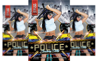 Police Party Flyer Templates