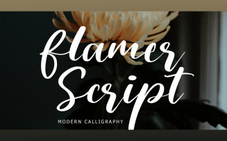 Flamer Script Modern Calligraphy