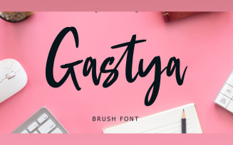 Gastya Brush handwritten Font