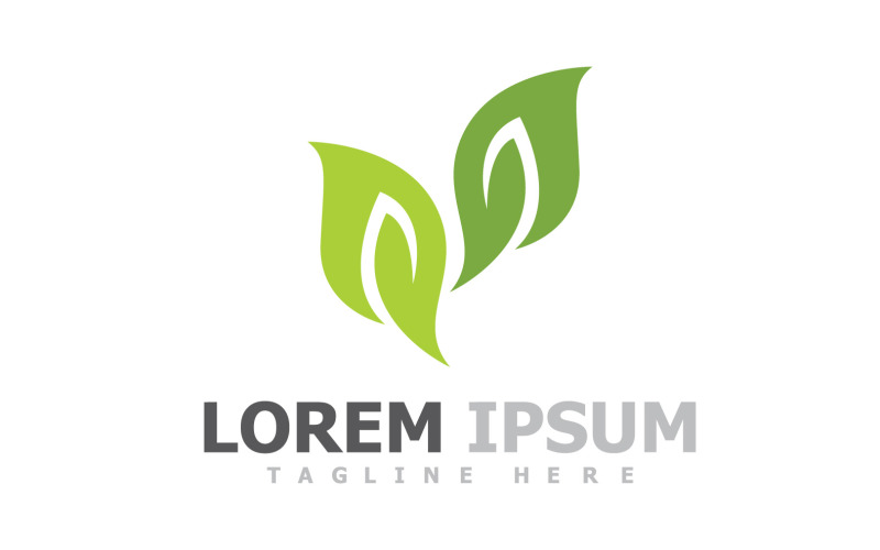 Green Leaf Tree Logo Symbol Elements V10 Logo Template