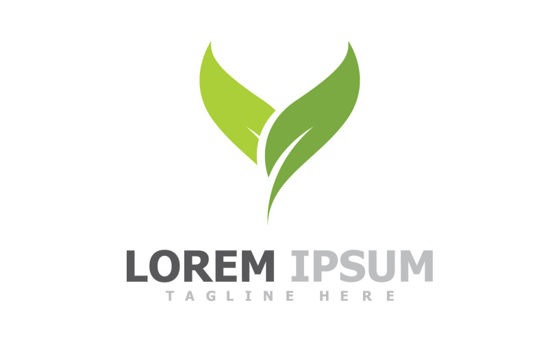 Green Leaf Tree Logo Symbol Elements V11 Logo Template