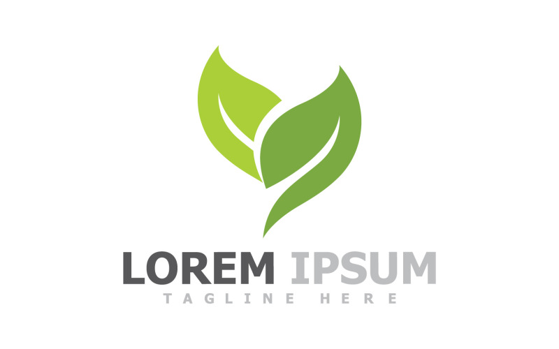 Green Leaf Tree Logo Symbol Elements V18 Logo Template