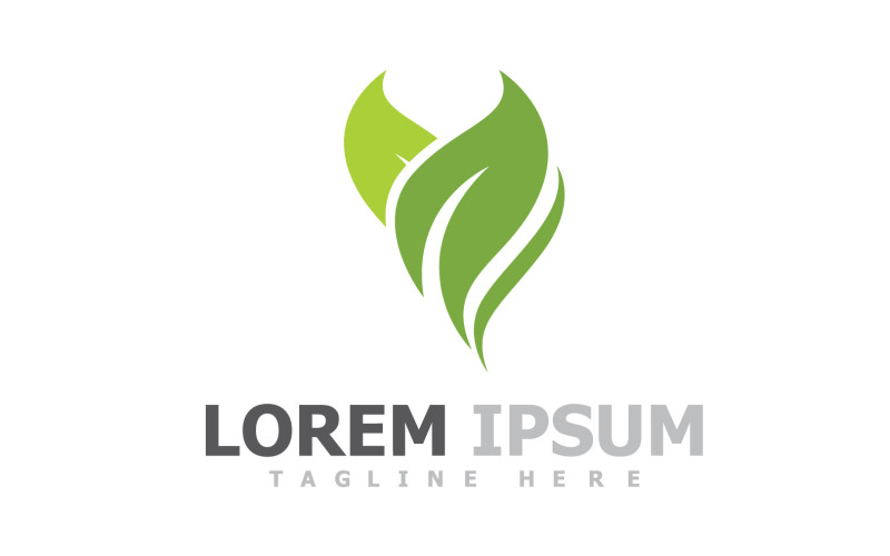 Green Leaf Tree Logo Symbol Elements V2 Logo Template