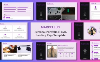 Marcellus - Personal Portfolio HTML Landing Page Website Template