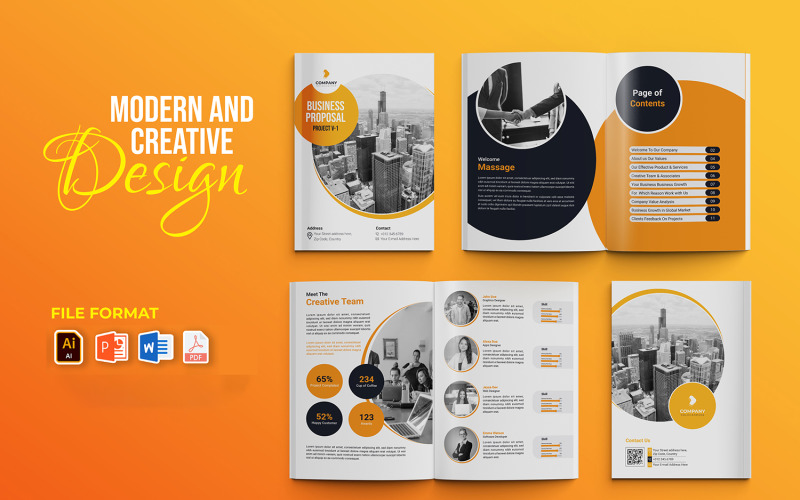 Modern and Creative Business Proposal Template Corporate Identity