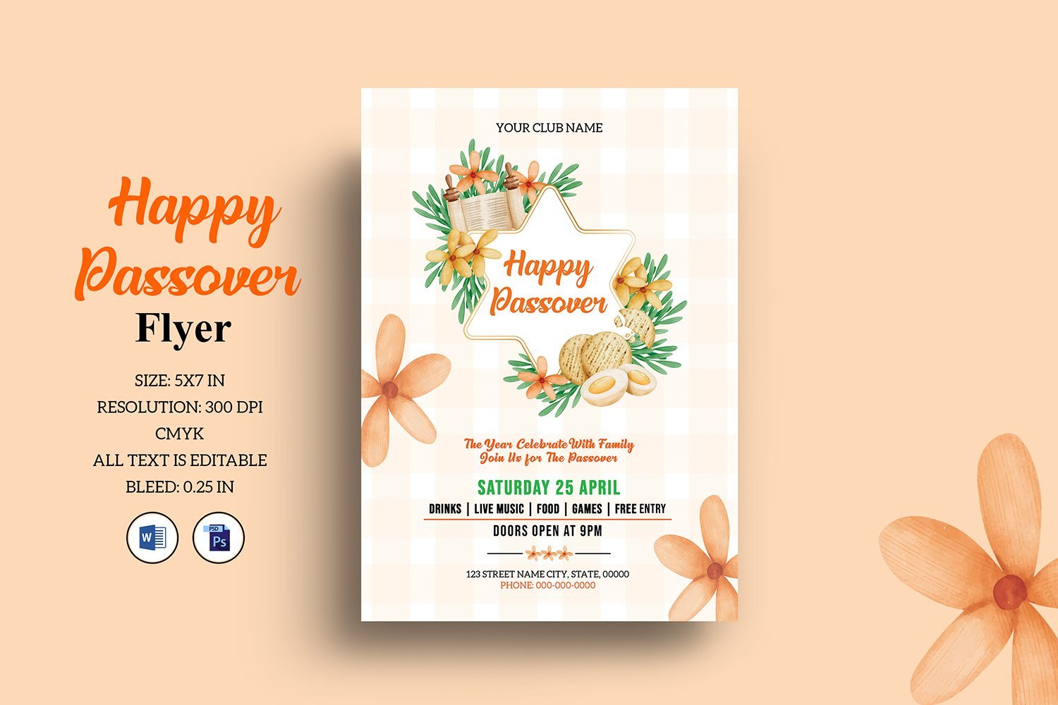 Template #239396 Passover Party Webdesign Template - Logo template Preview