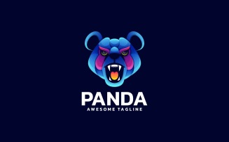 Angry Panda Gradient Logo