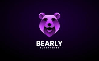 Bear Color Gradient Logo Style