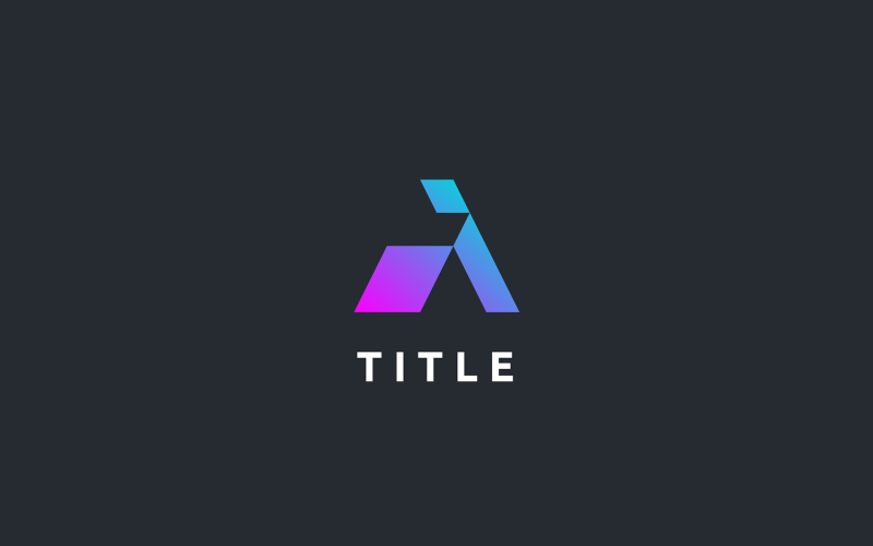 Contemporary Visual AI Shade Monogram Logo Logo Template