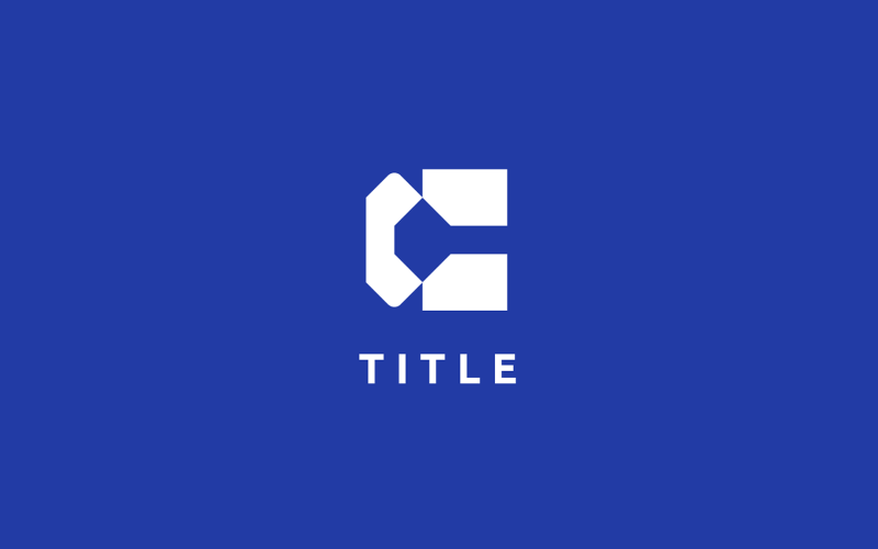 Contemporary Visual CC Tech Monogram Logo Logo Template