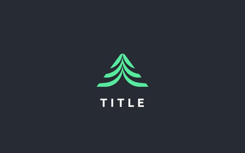 Contemporary Visual Landscape Apex Tree Logo Logo Template