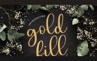 Goldfill Modern Calligraphy Font