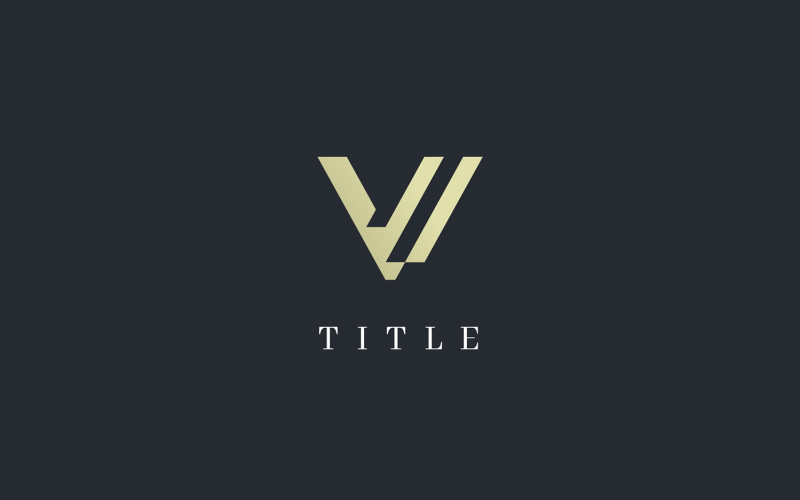 Luxury Elegant VI Shade Golden Logo Logo Template