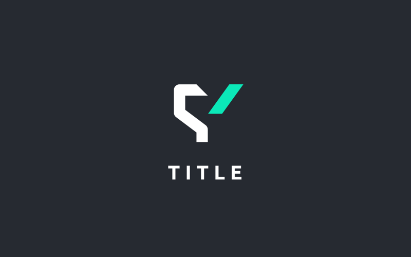 Modern Visual Y Tech Minimal Flat Logo Logo Template