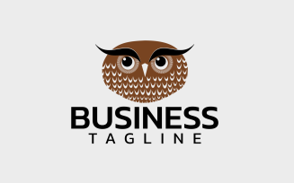 Owl Bird Custom Design Logo Template 2