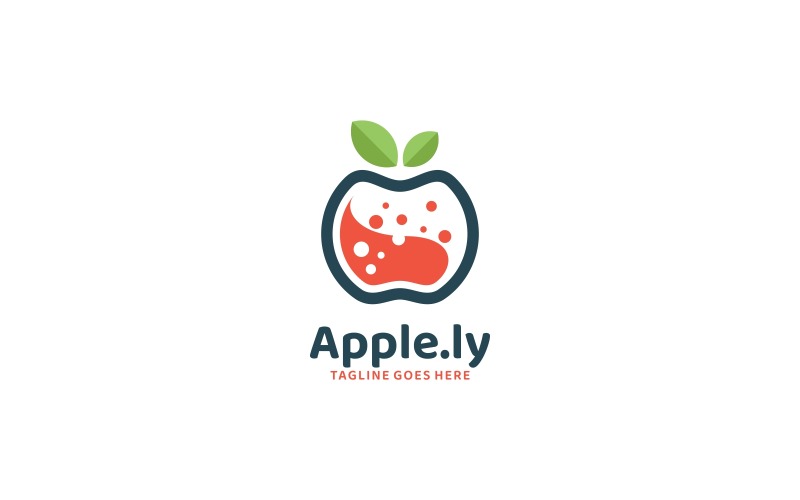Apple Lab Simple Logo Style Logo Template