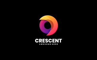 Crescent Gradient Colorful Logo